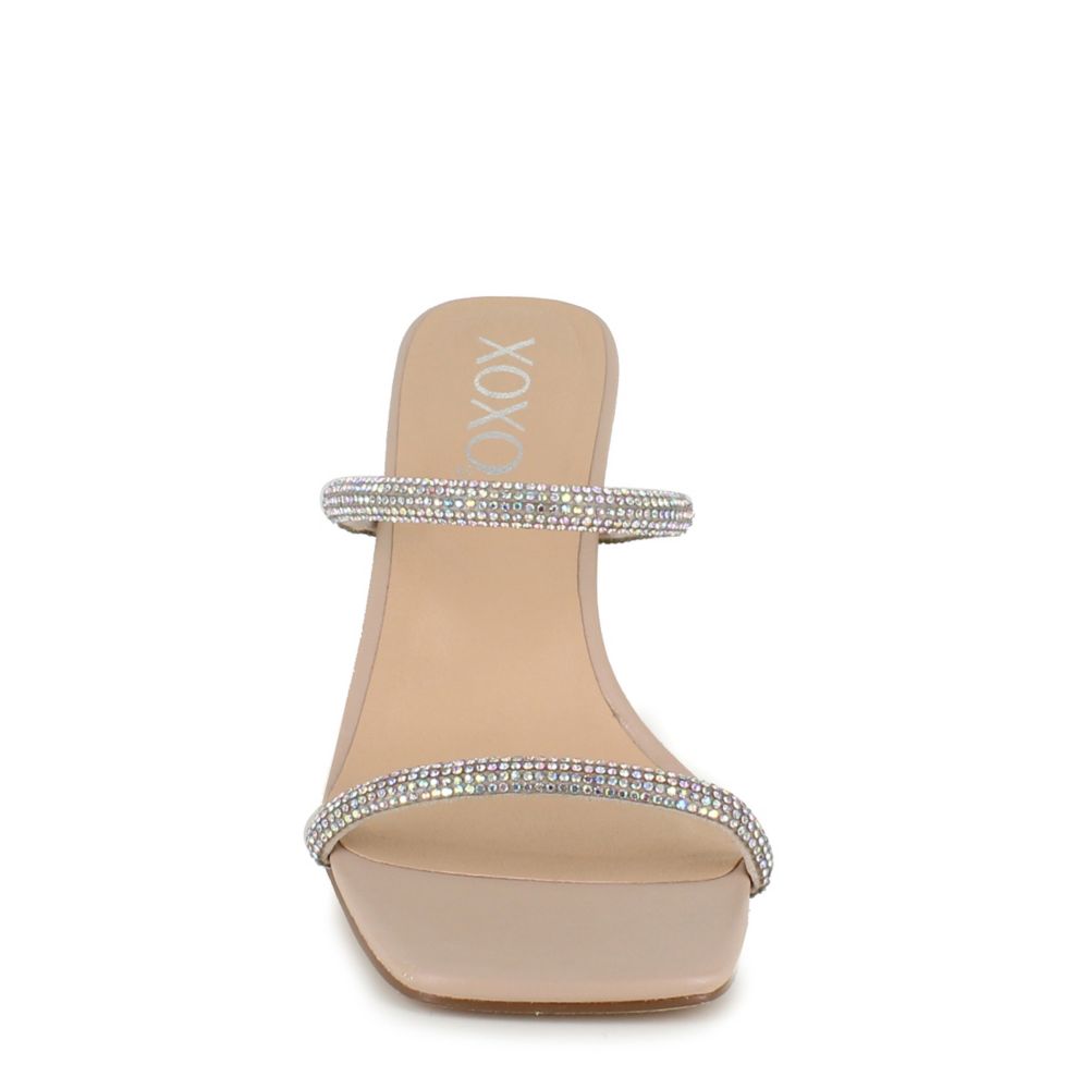 Silver Womens Folee Slide Sandal | Xoxo | Rack Room Shoes