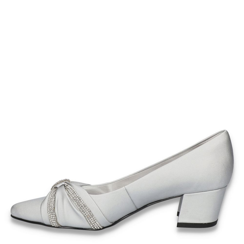 Silver Womens Millie Pump Easy Street Rack Room Shoes