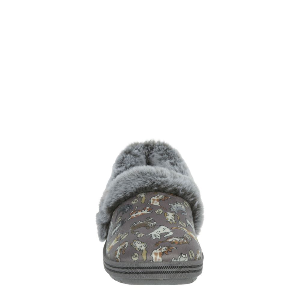 Grey Womens Too Cozy Slipper, Skechers