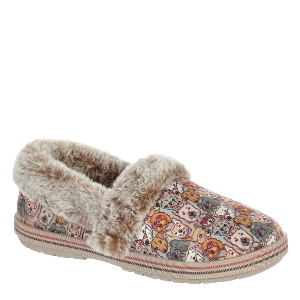 Brown Womens Too Cozy Slipper, Skechers