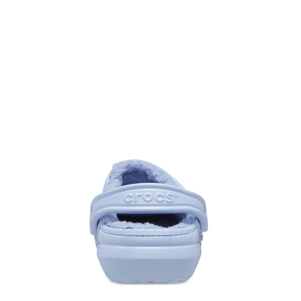 Mineral blue fur lined crocs hot sale