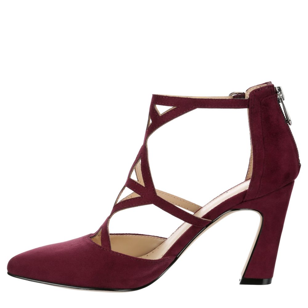 Wine Adrienne Vittadini Womens Naslo Pump | Rack Room Shoes