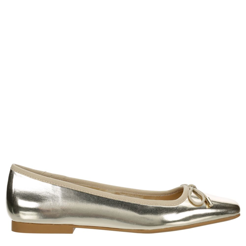 Gold Steve Madden Womens Steffie Flat | Rack Room Shoes