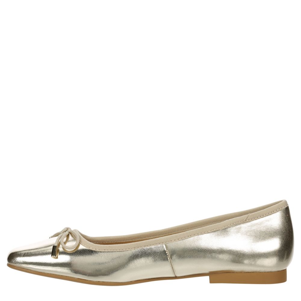 Gold Steve Madden Womens Steffie Flat | Rack Room Shoes