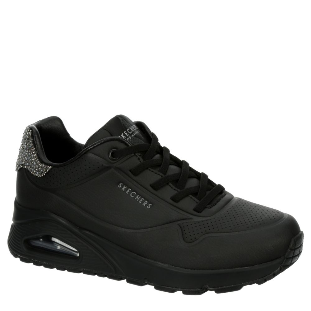 Black Womens Uno Sneaker, Skechers