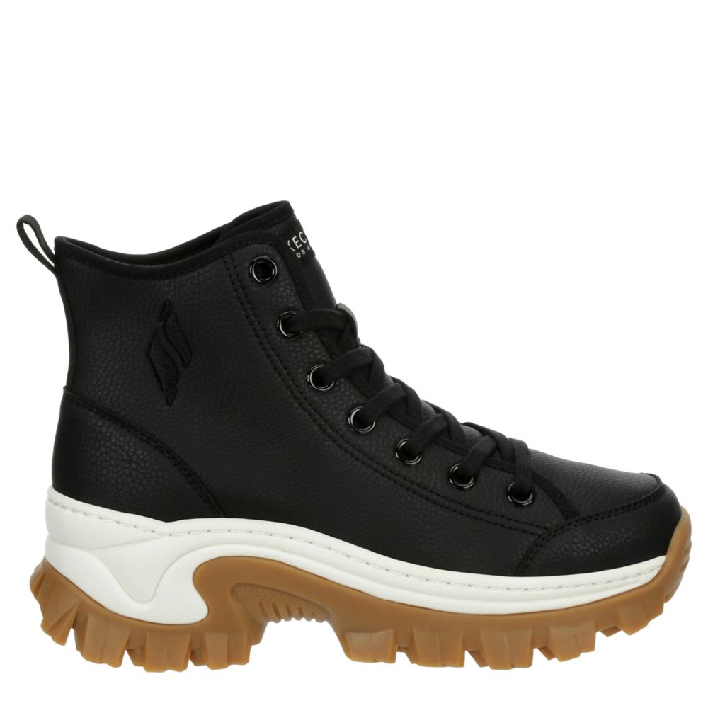  Skechers Hi-Ryze Street Stomper Sneaker, Black, 6.5 Medium US