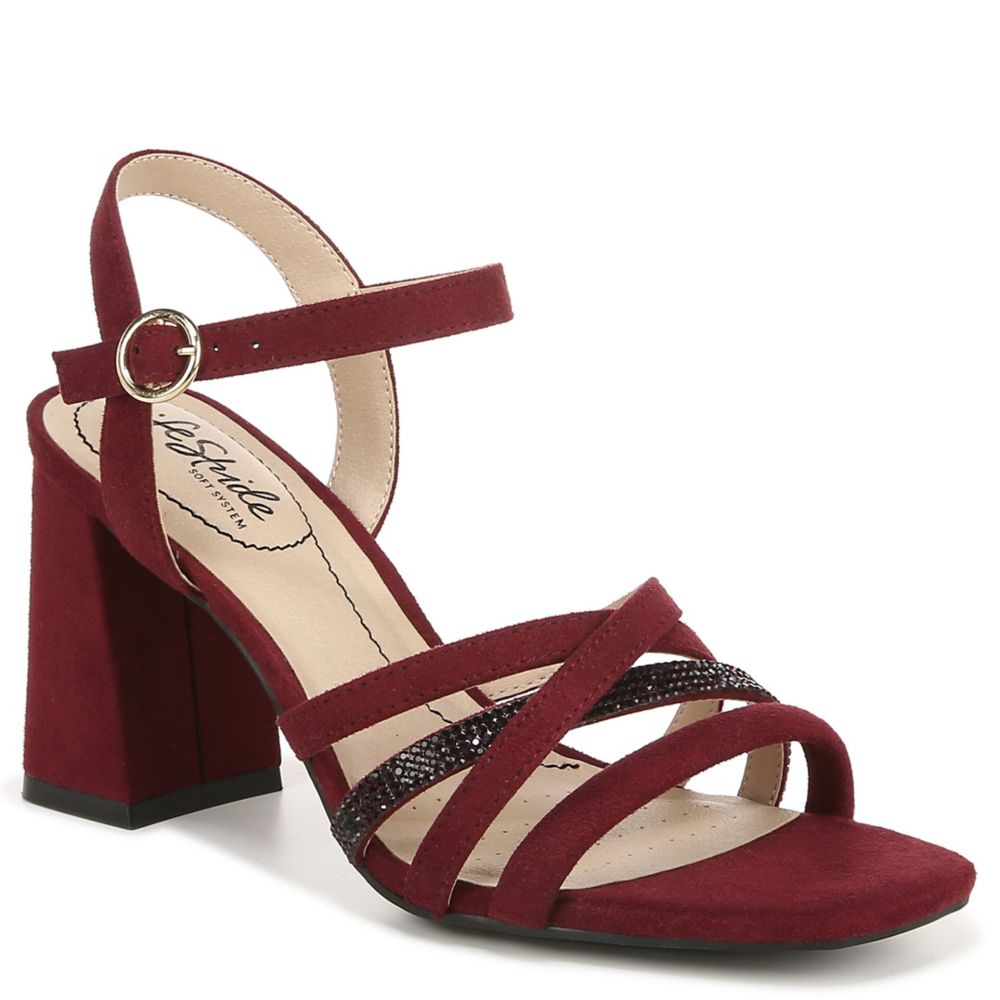 WOMENS BELLE SANDAL DARK RED