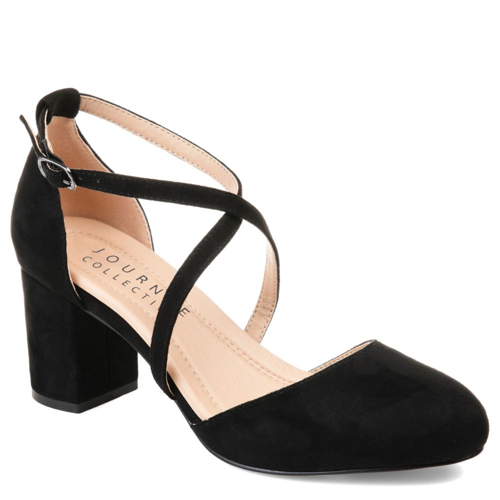 Black Journee Collection Womens Foster Wide Pump | Rack Room Shoes