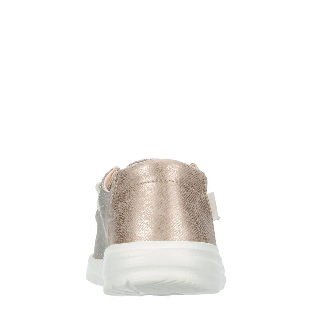 Womens rose gold slip cheap on sneakers