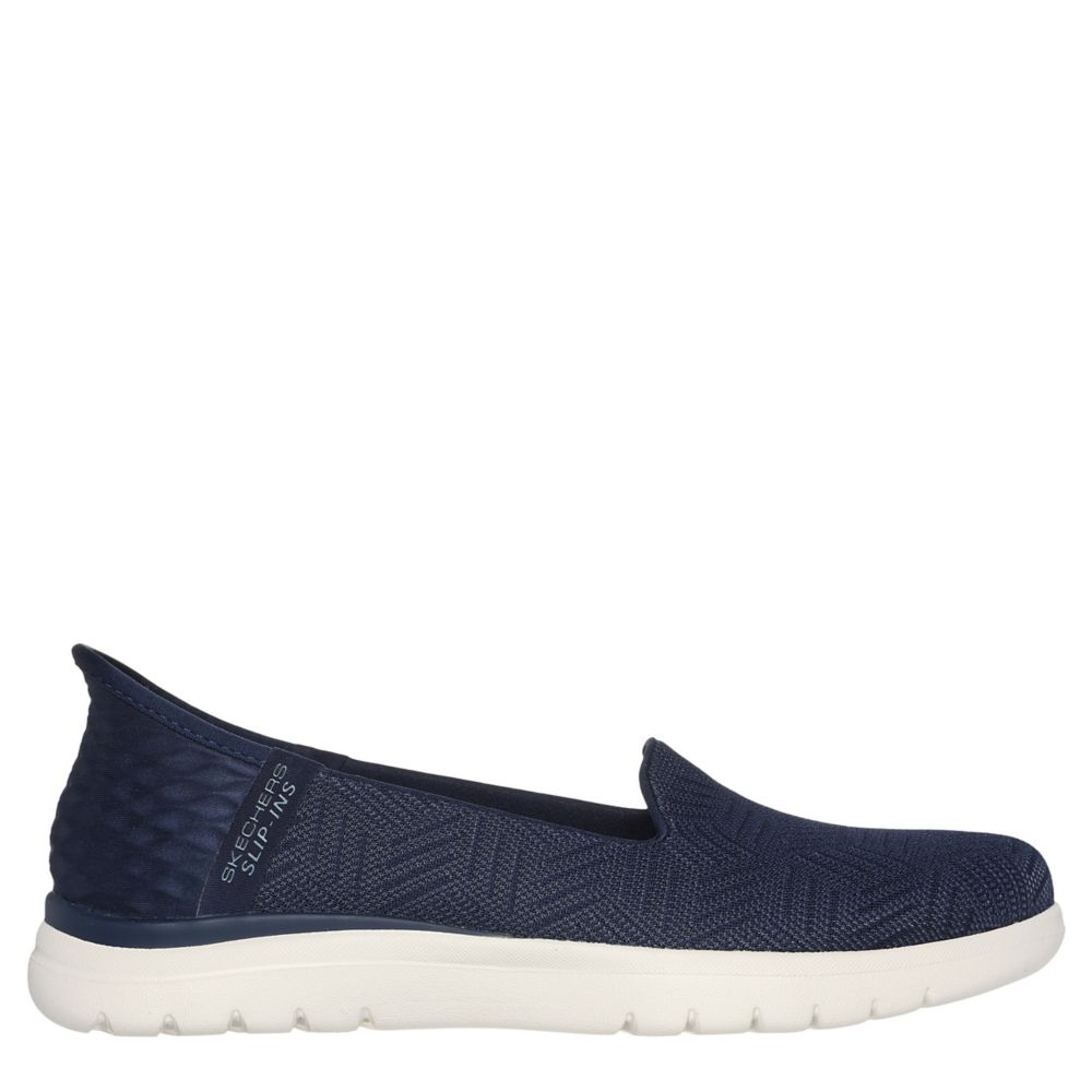 Navy Skechers Womens Slip-ins On The Go Flex Clover Sneaker | Rack Room ...