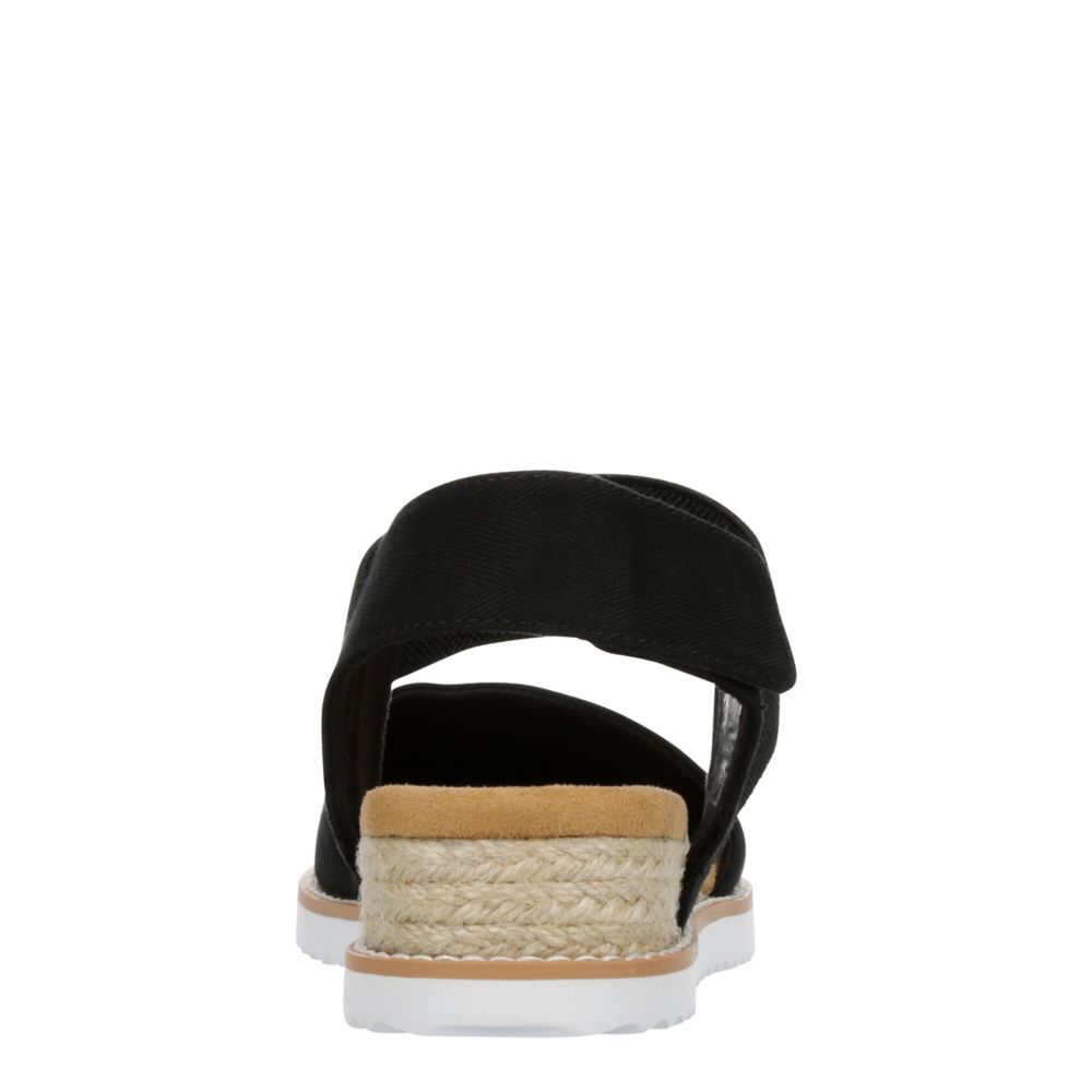 Skechers Women s Desert Kiss Sun Shining Espadrille Black Wedge Sandals 6