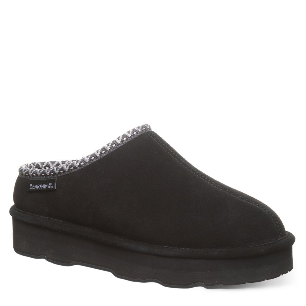 Black Bearpaw Womens Martis Platform Slipper | Slippers | Rack Room Shoes