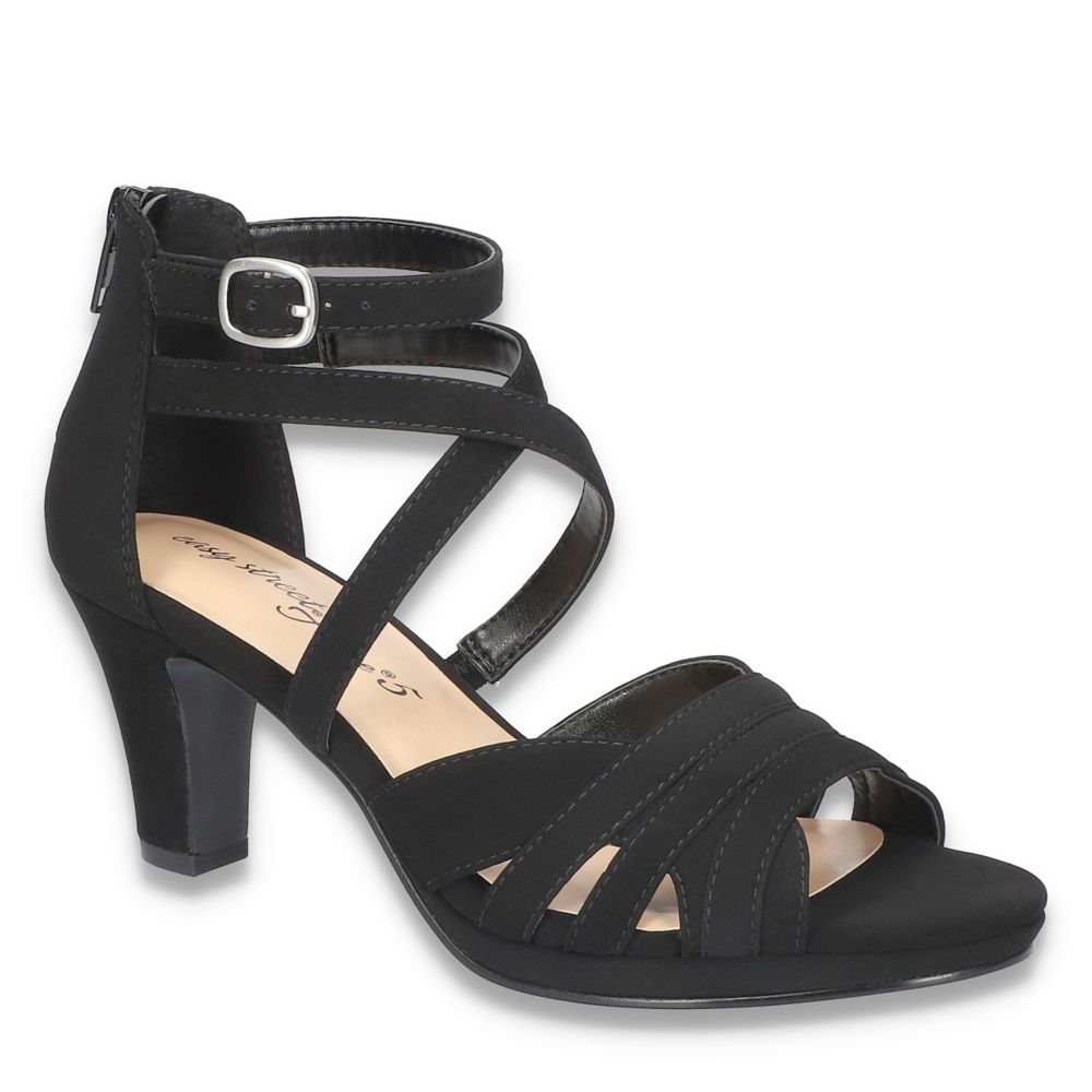 Black Easy Street Womens Crissa Sandal | Dress Shoes | Rack Room Shoes