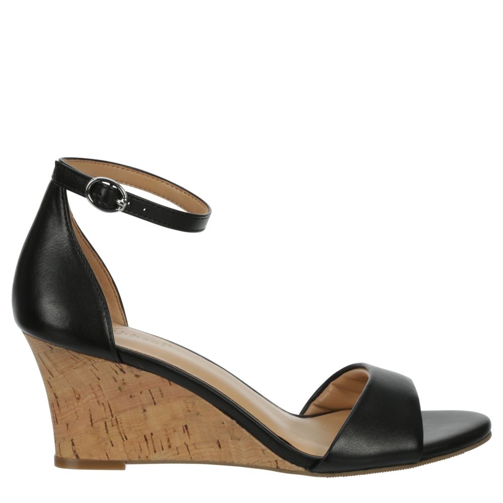 Black Xappeal Womens Baker Wedge Sandal Rack Room Shoes