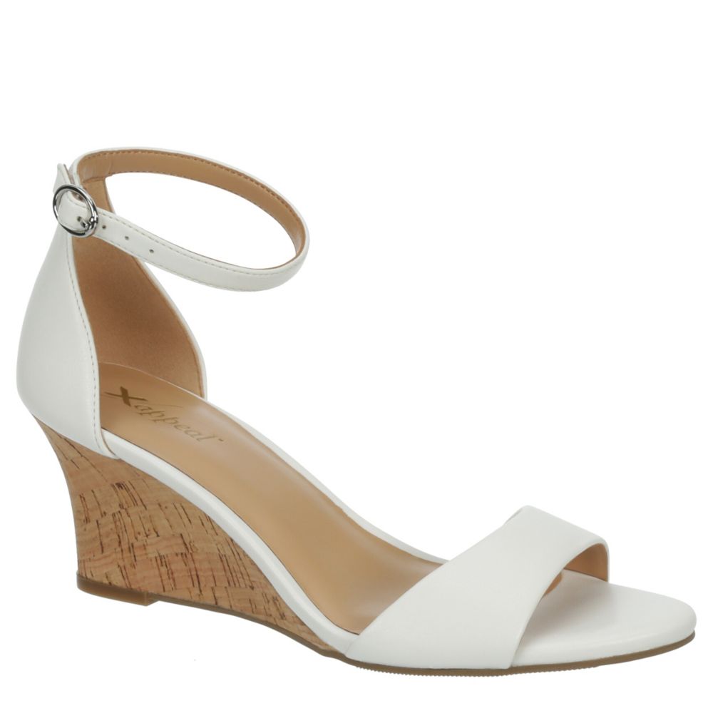 White Xappeal Womens Baker Wedge Sandal Rack Room Shoes