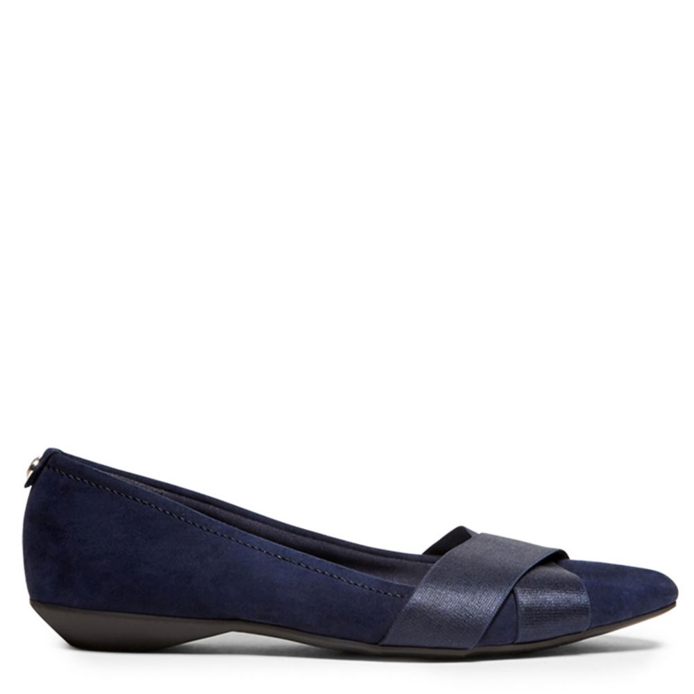 Anne klein navy blue flats on sale