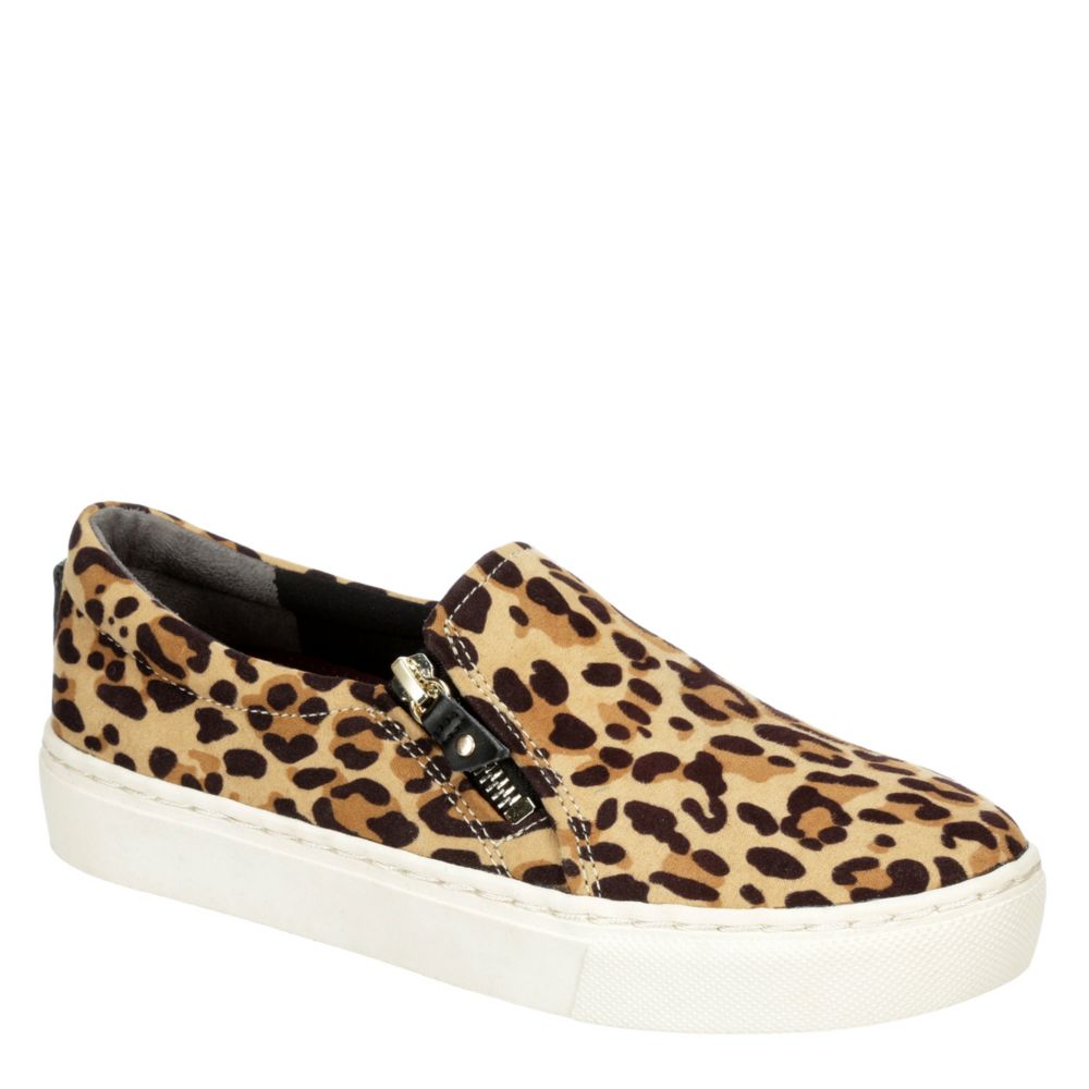 dr scholl's leopard slip on sneakers