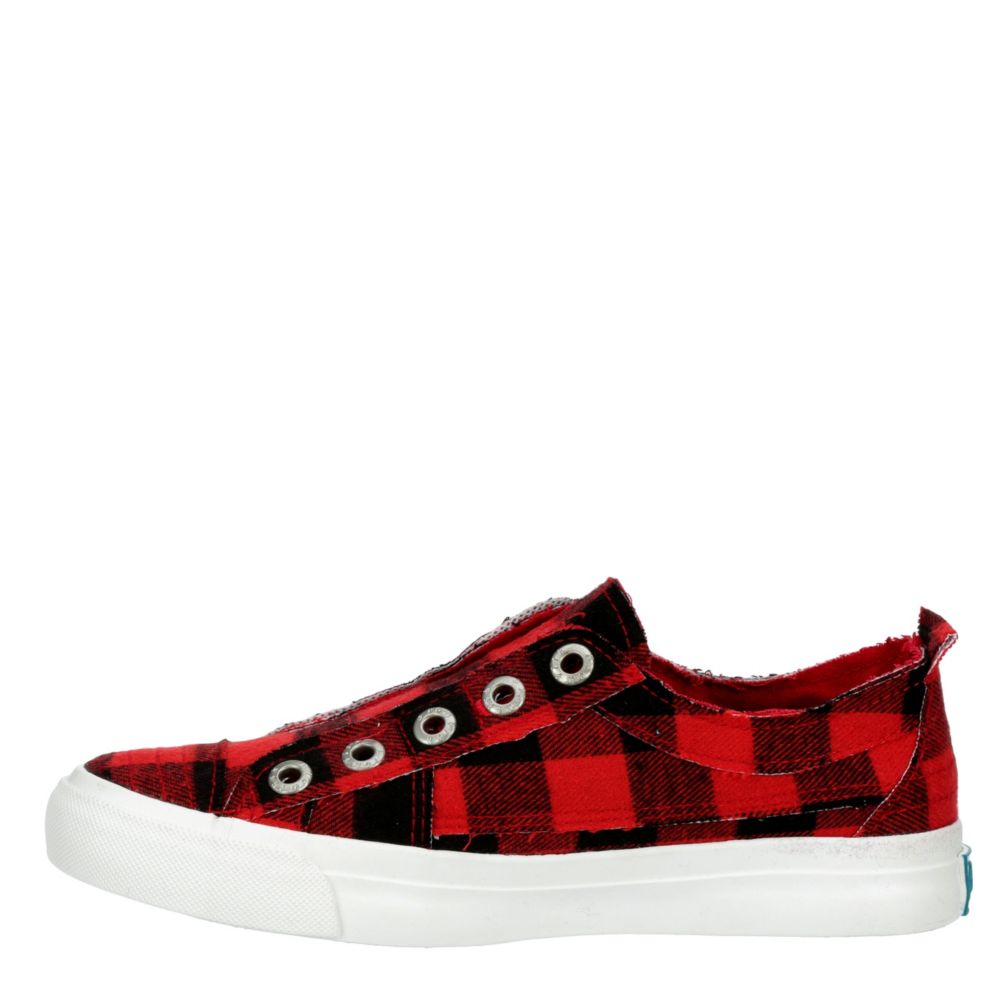 blowfish red buffalo plaid sneakers