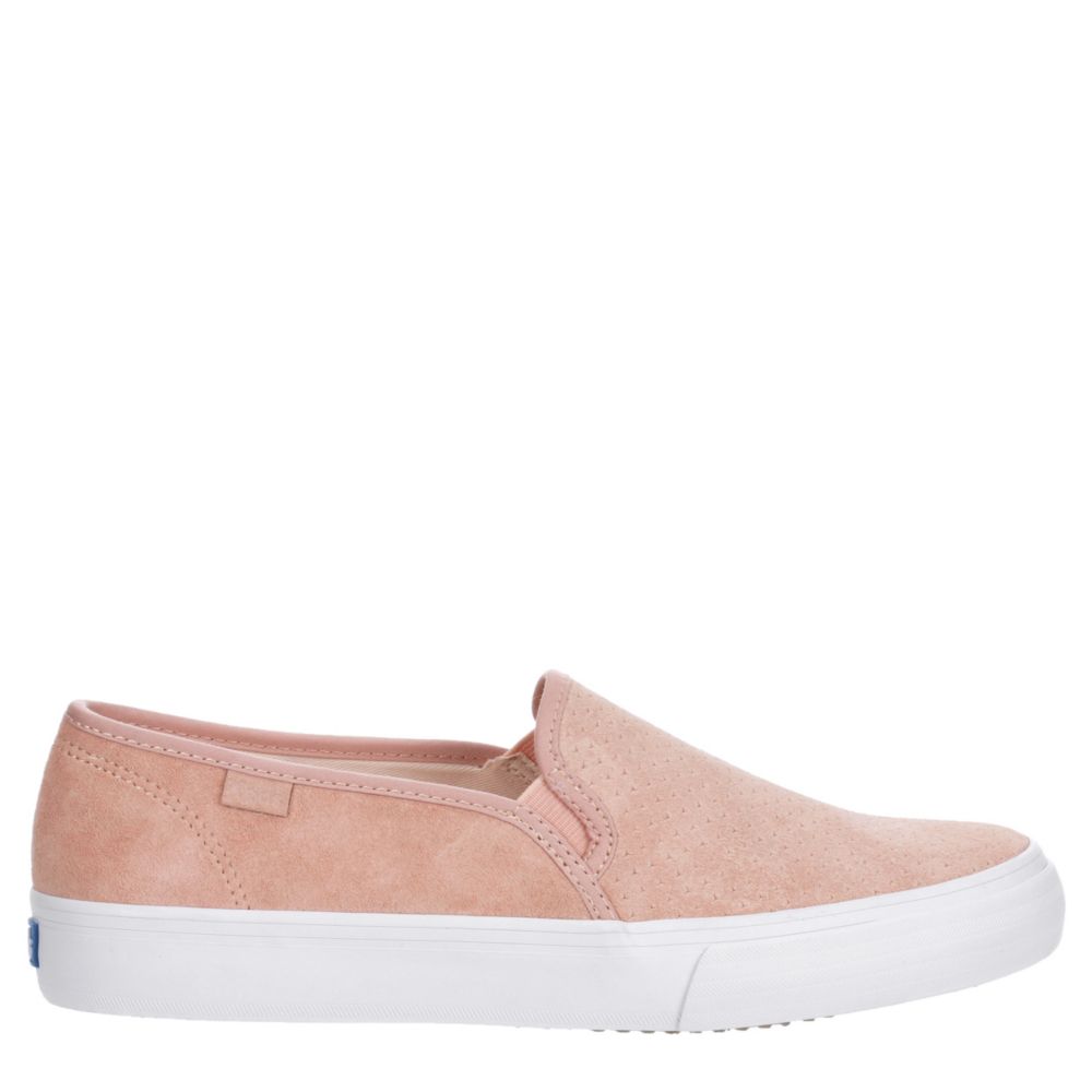 keds double decker washed leather pale pink