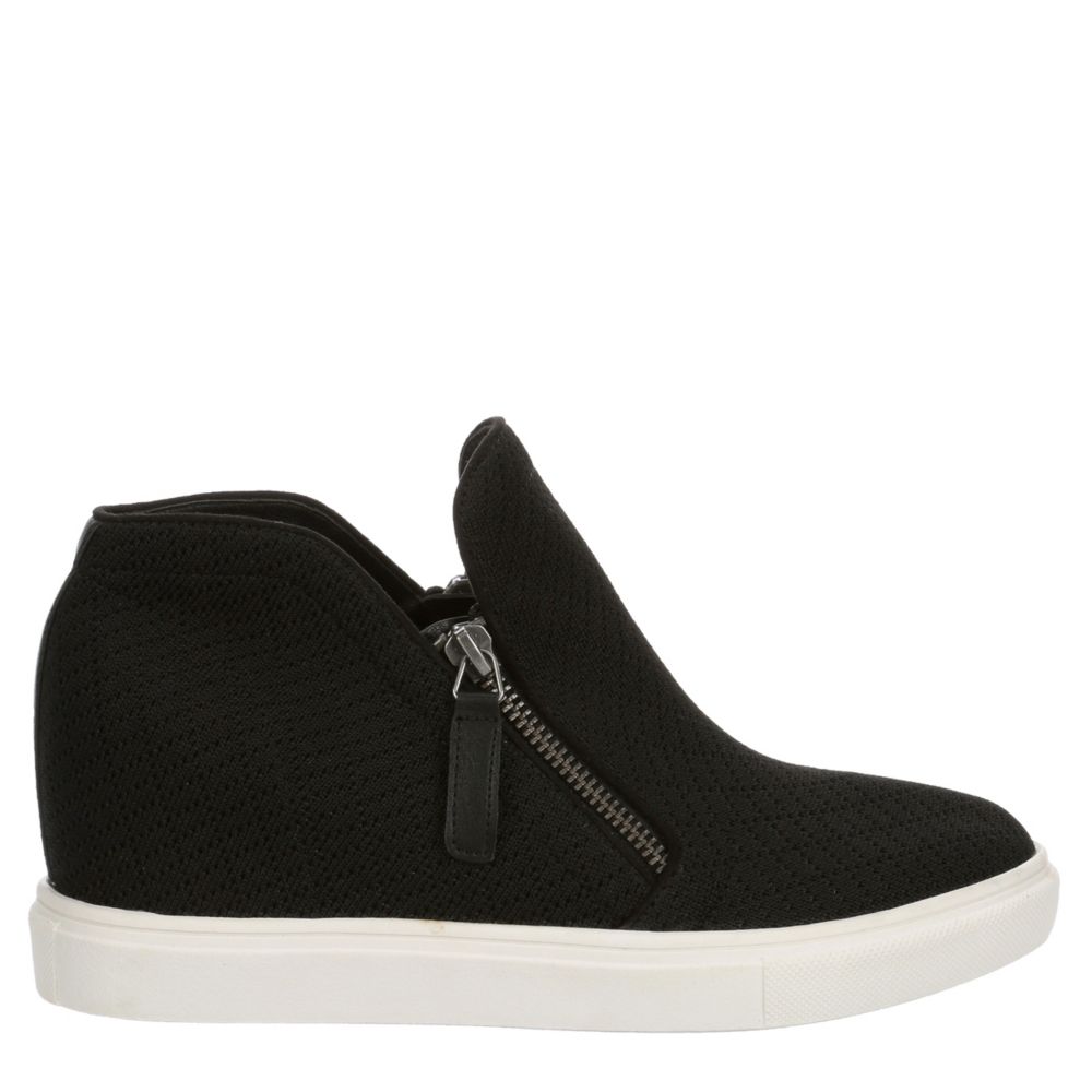 madden girl black slip on sneakers