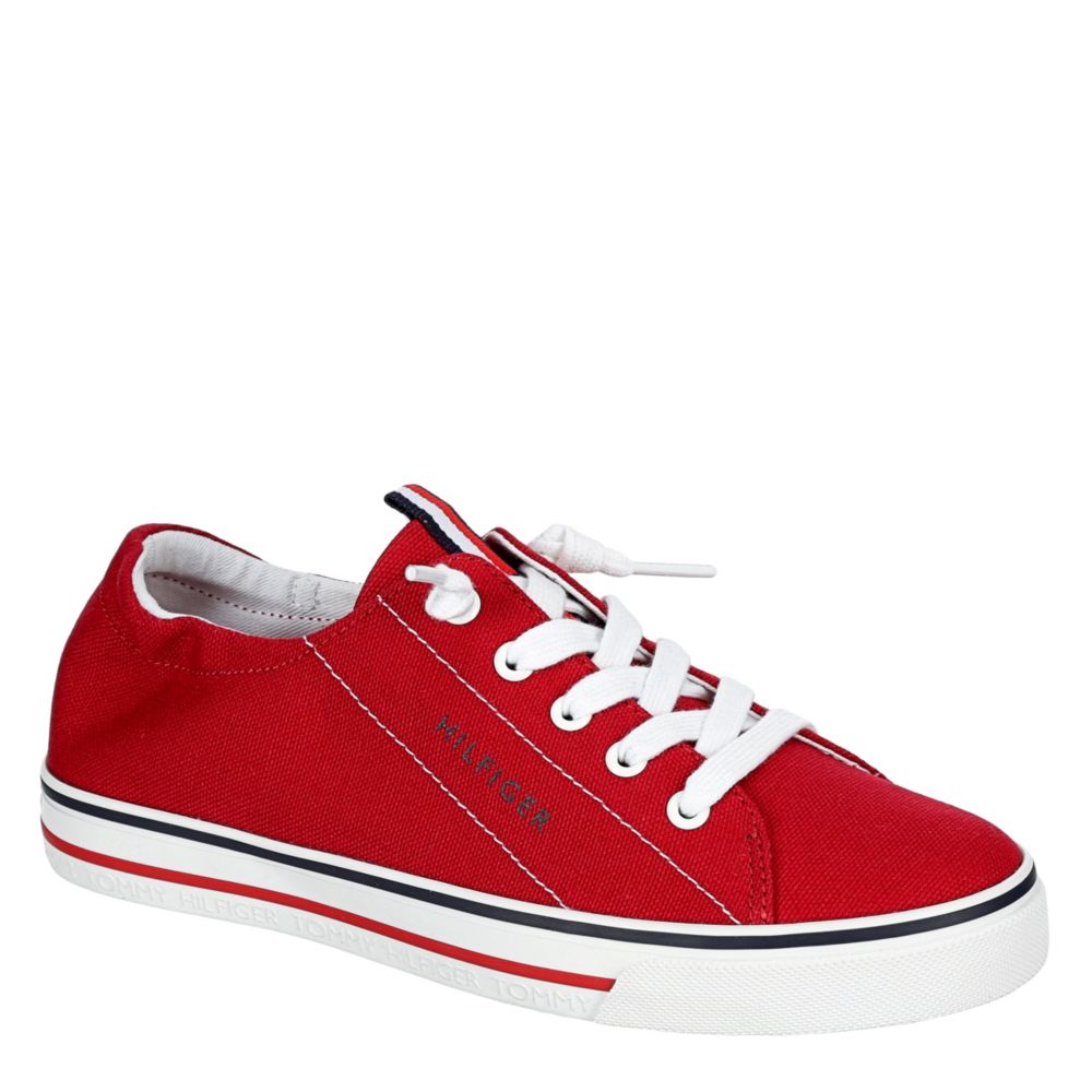 women's red slip on sneakers