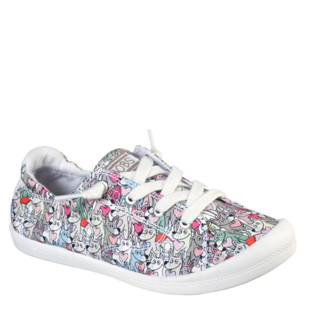 White Skechers Bobs Womens Beach Bingo 