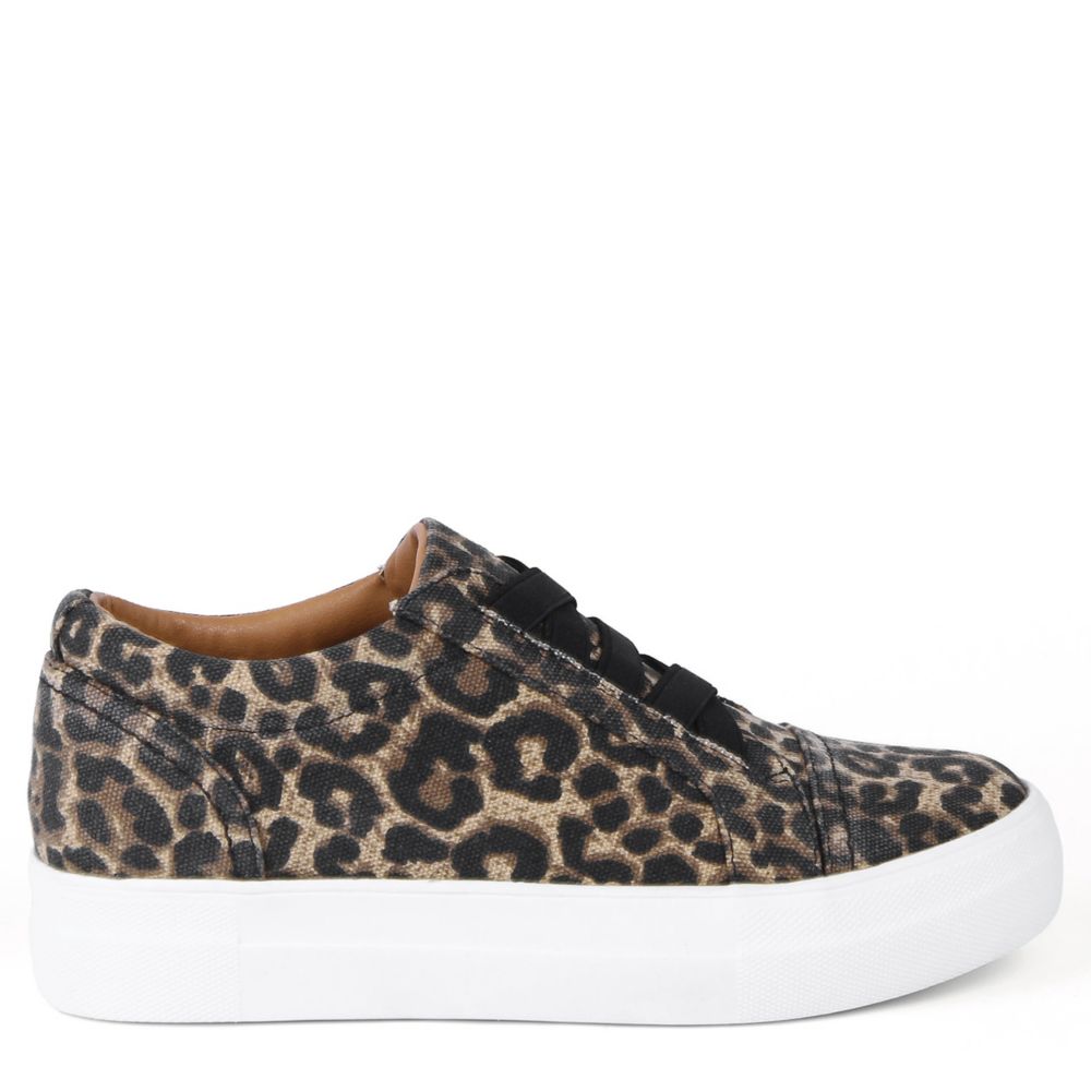 Leopard Report Womens Rowdy Slip On 