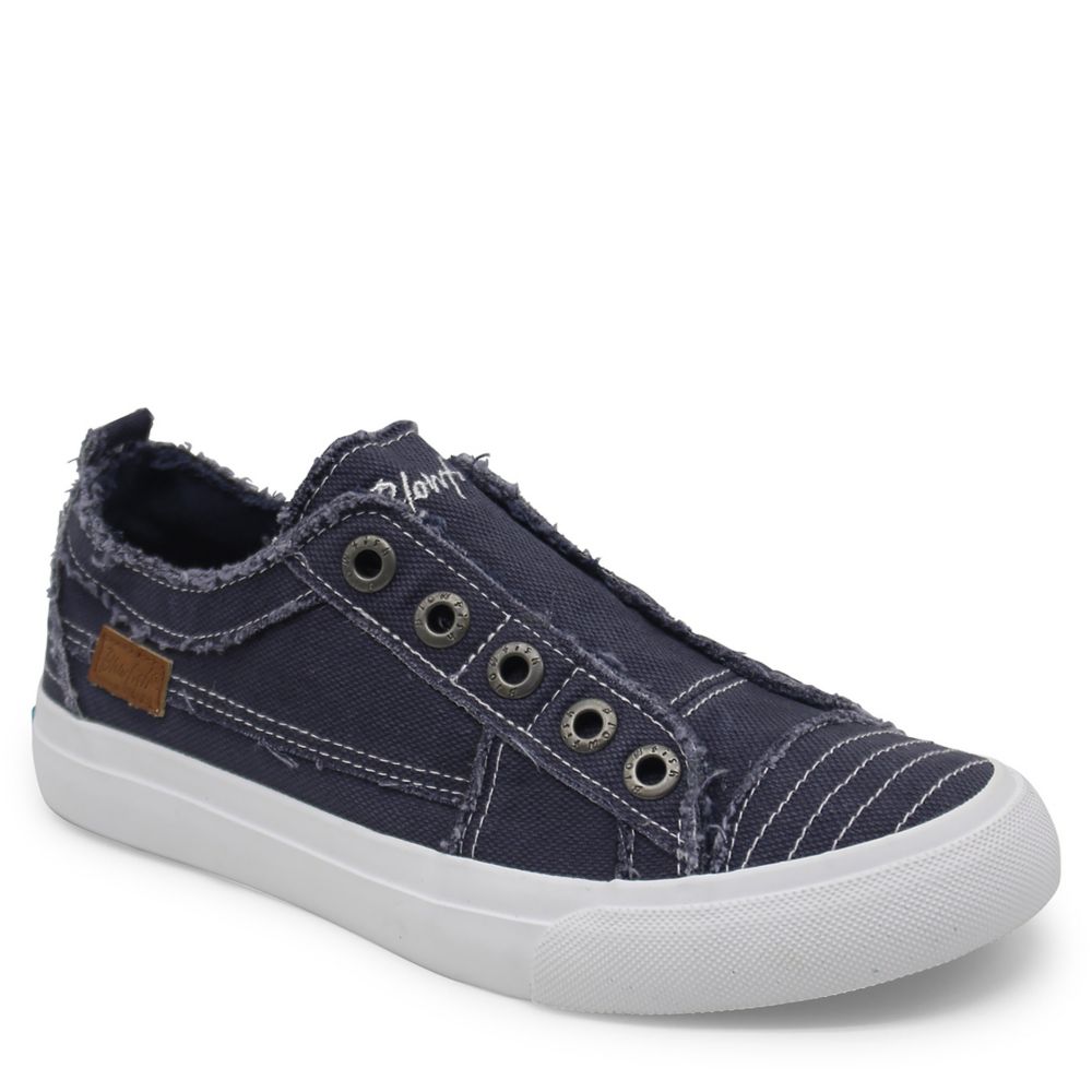 navy slip on sneakers womens