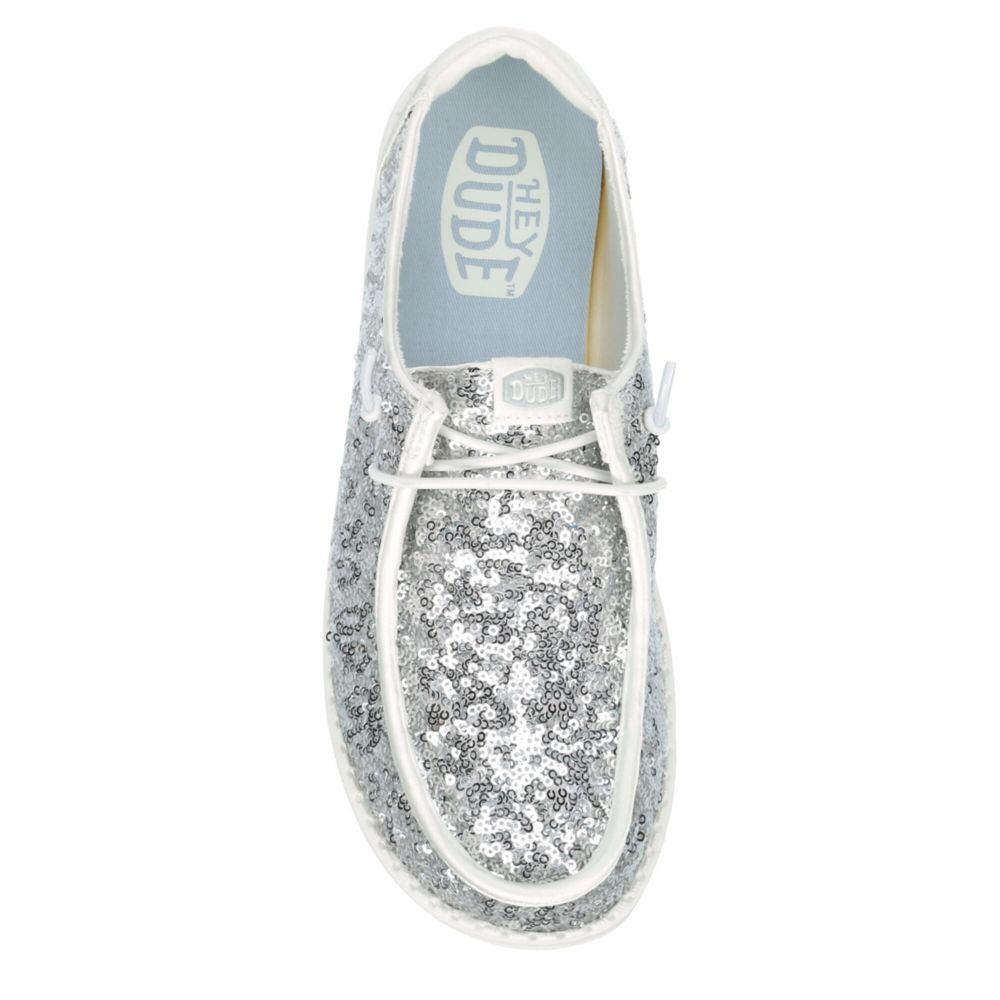 WOMENS WENDY SEQUIN SLIP ON SNEAKER