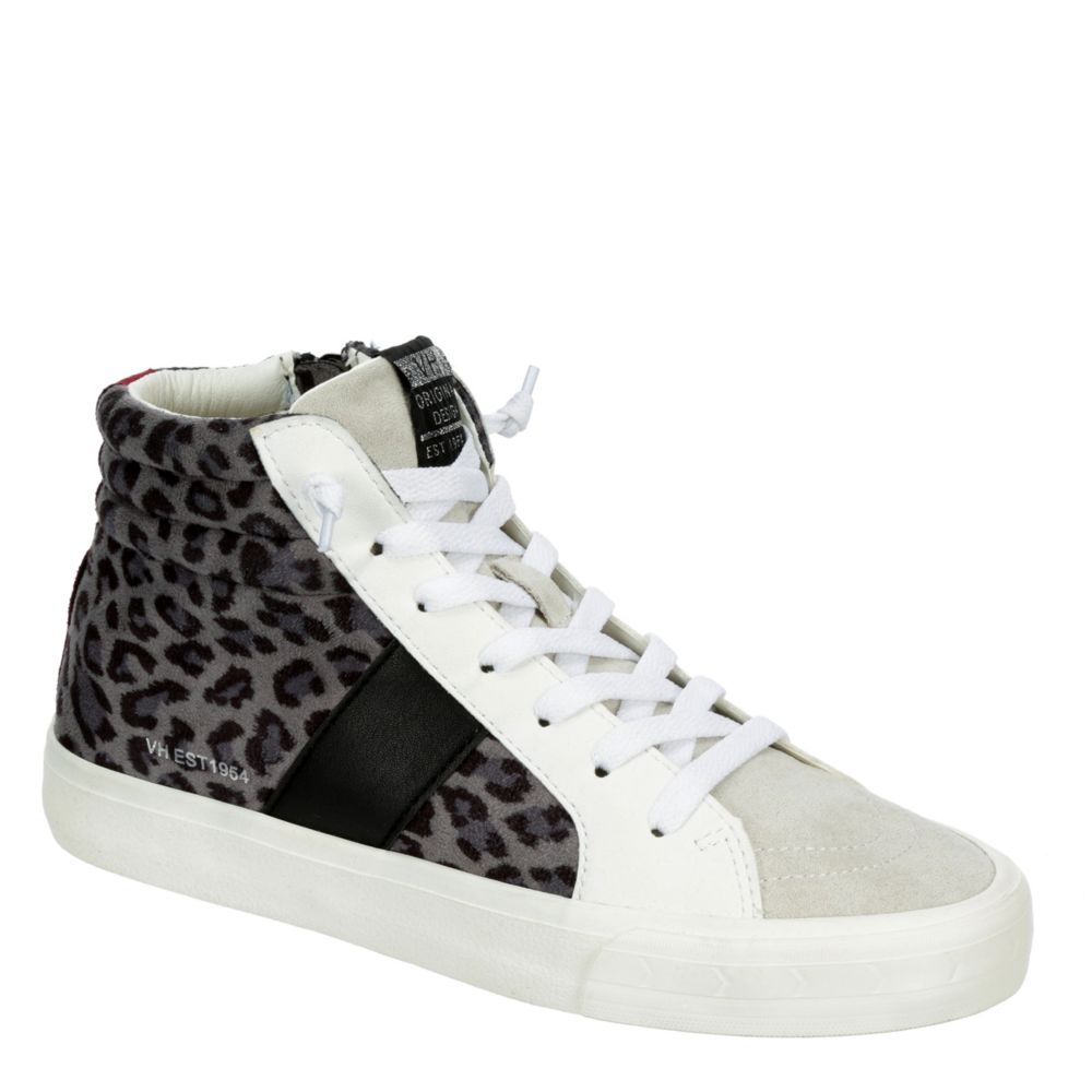 leopard high top shoes