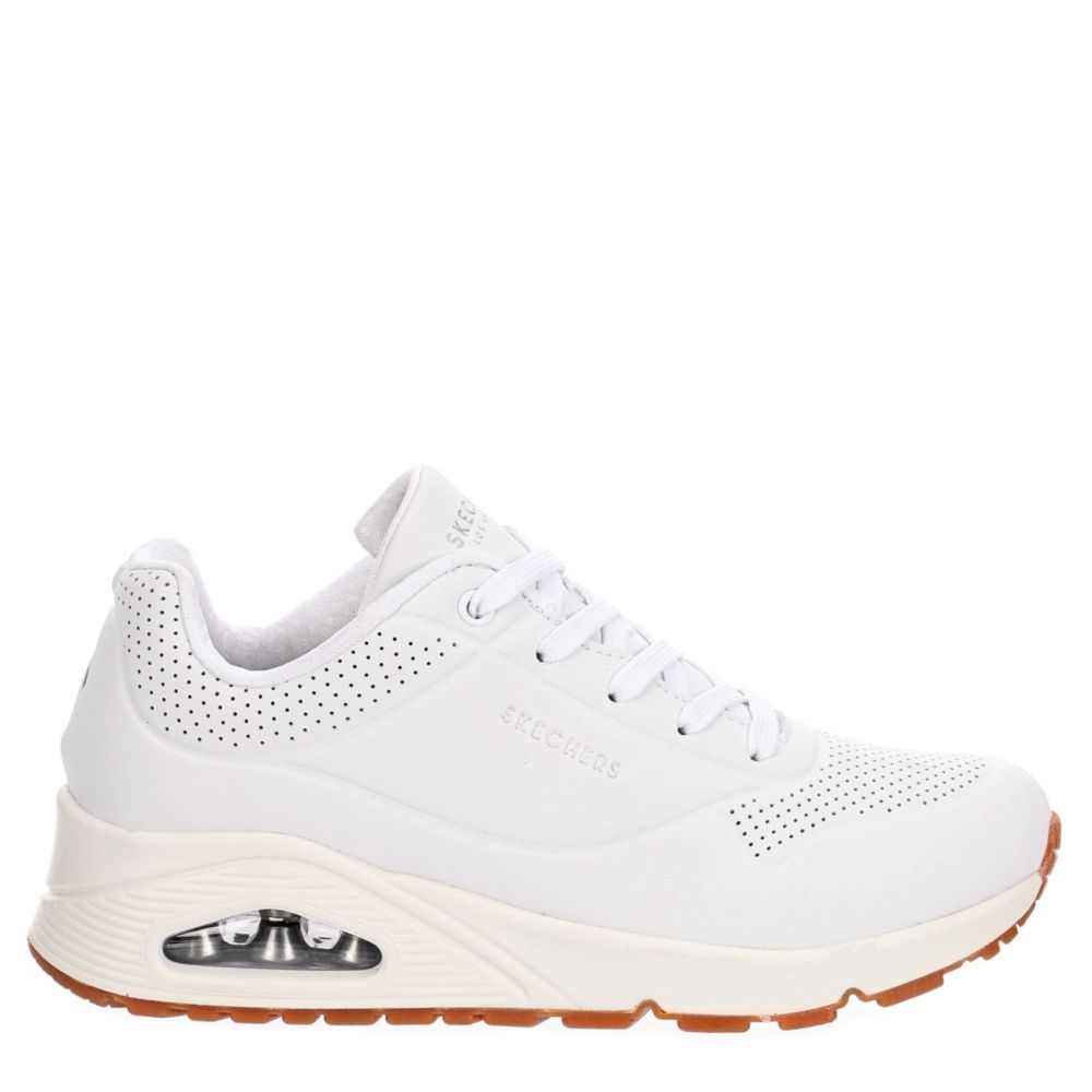 skechers uno white womens