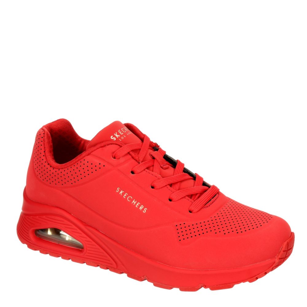 Red Skechers Womens Uno Stand On Air 