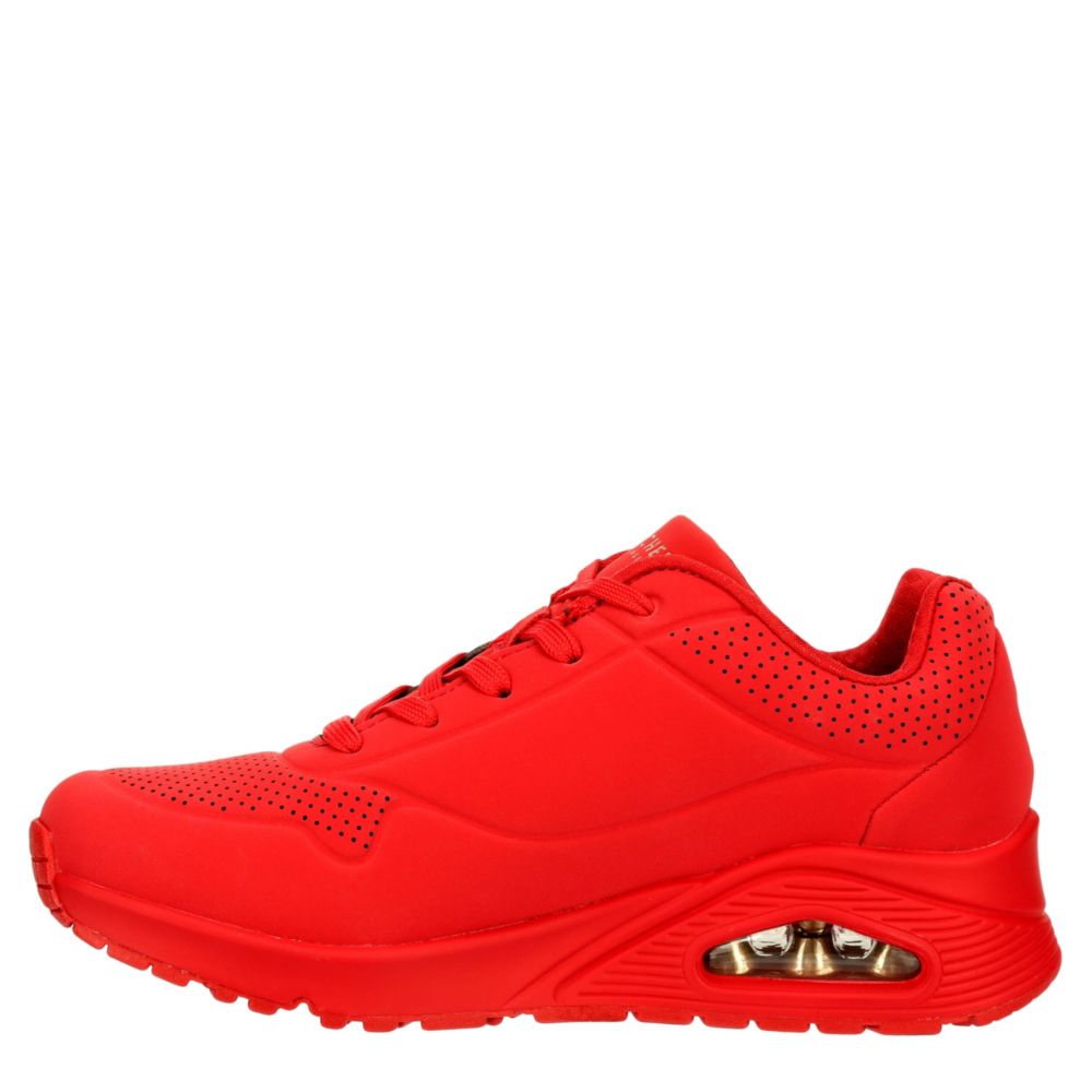 Womens red skechers on sale shoes