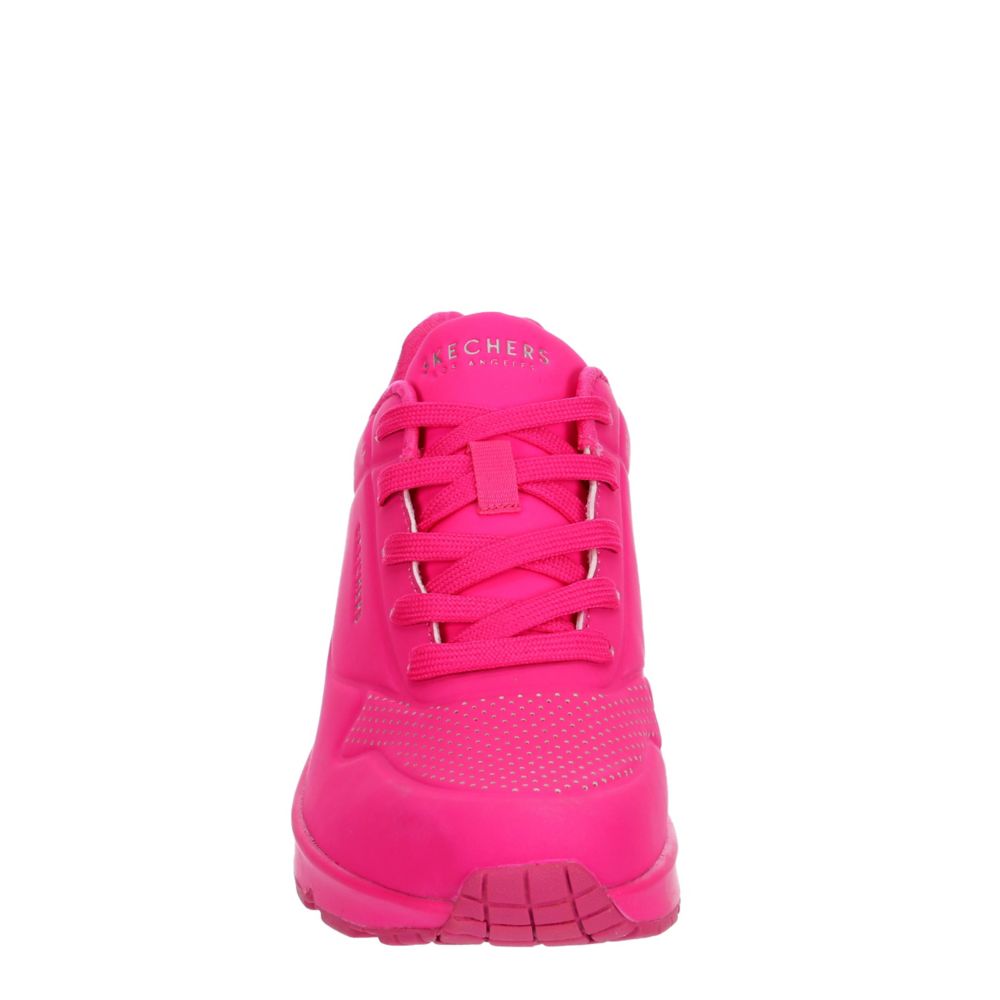 neon pink skechers