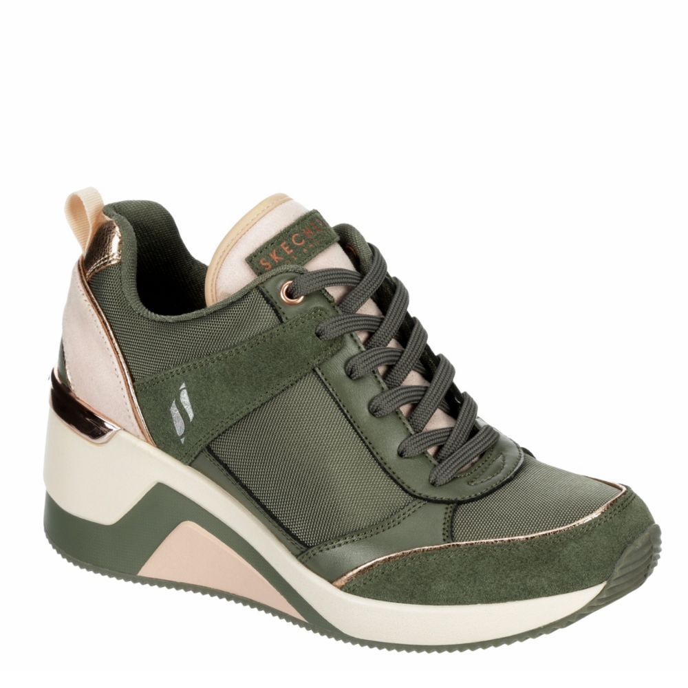 Olive Skechers Womens Million Air High 