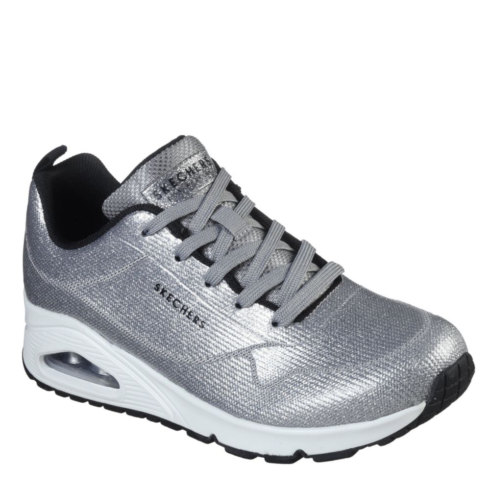 skechers silver slip on