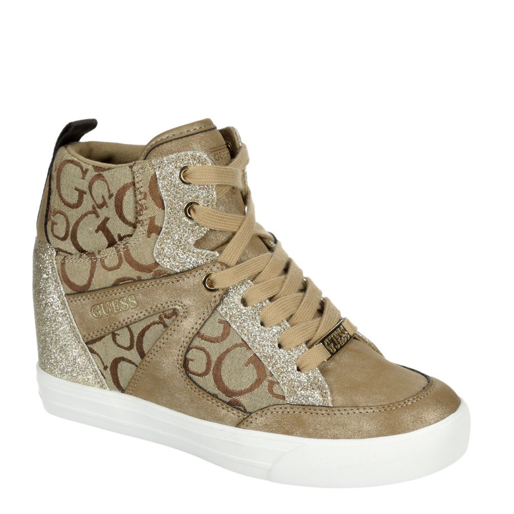 Taupe Guess Womens Tonight Sneaker | | Rack Room Shoes