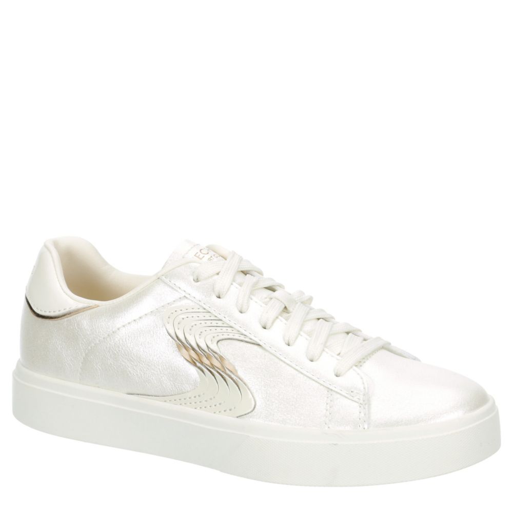 Off White Skechers Court Womens Eden Lx Slight Shimmer Sneaker | Rack ...