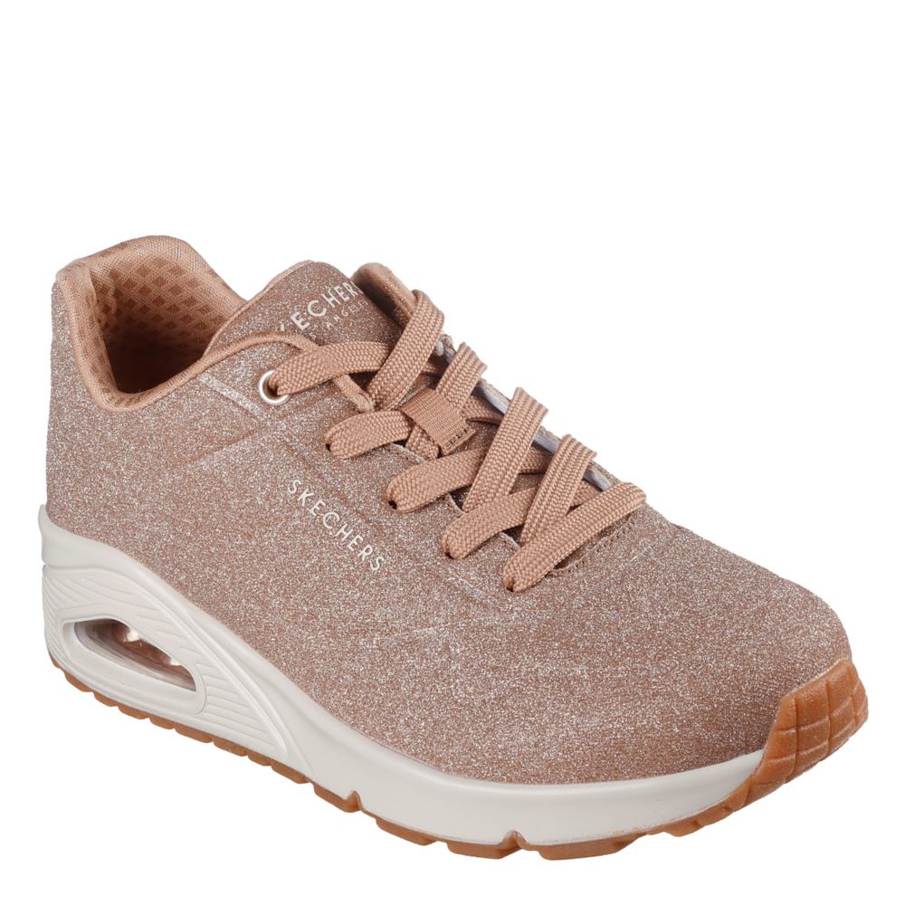 SKECHERS WOMENS UNO SNEAKER ROSE GOLD