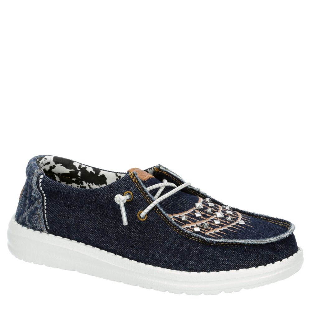 WOMENS WENDY DENIM SLIP ON SNEAKER