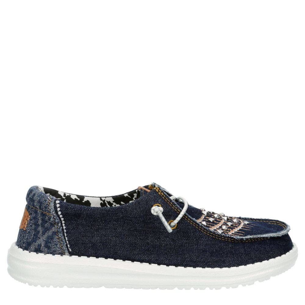 WOMENS WENDY DENIM SLIP ON SNEAKER