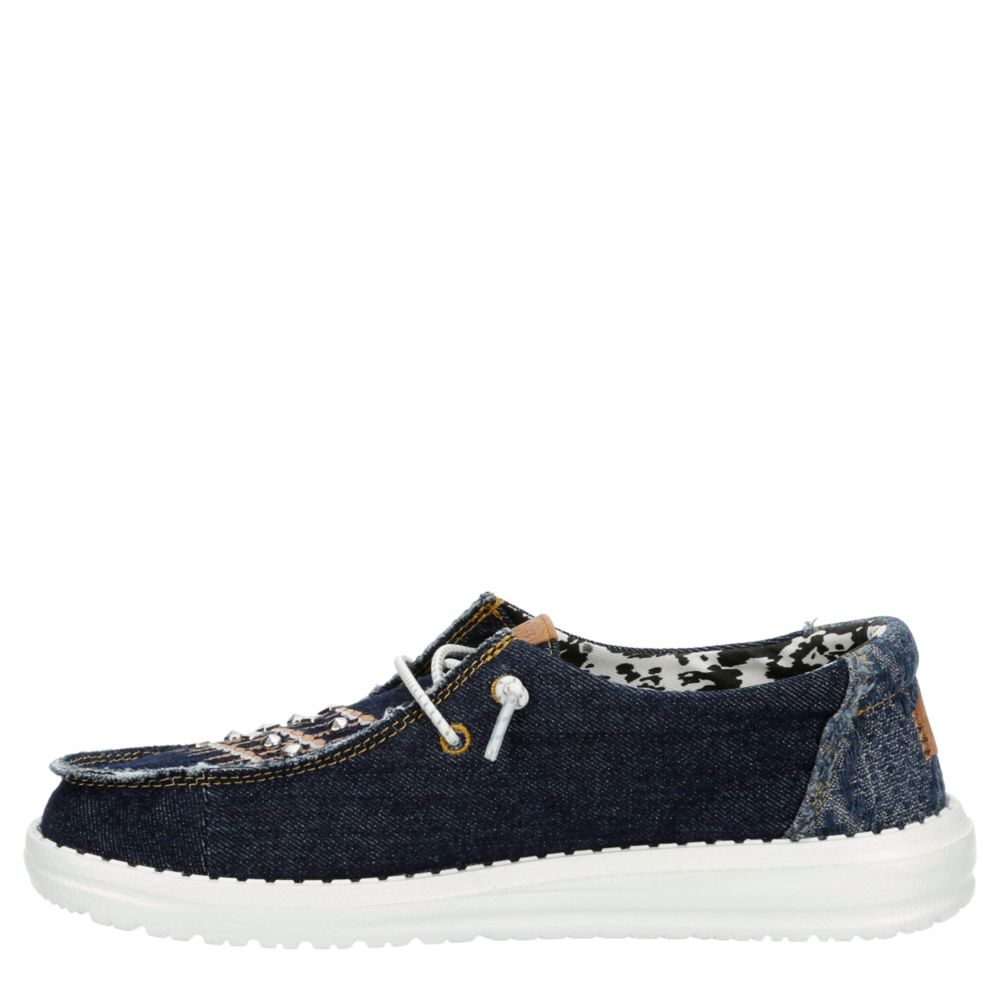 WOMENS WENDY DENIM SLIP ON SNEAKER