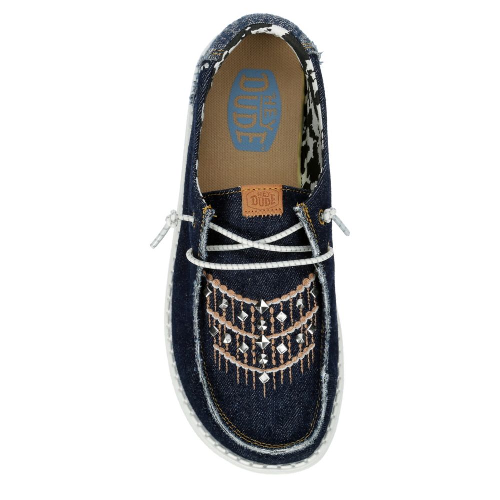 WOMENS WENDY DENIM SLIP ON SNEAKER