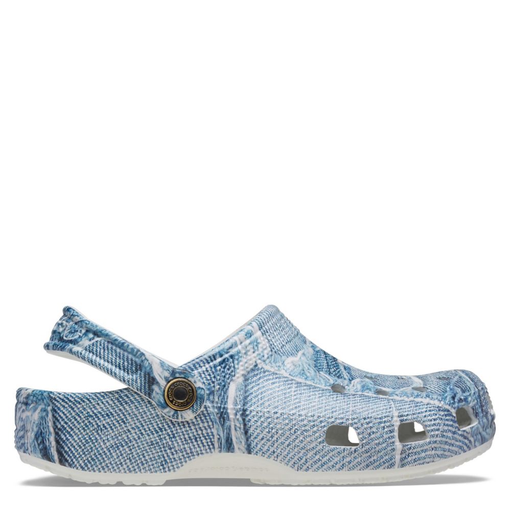 Denim Crocs Unisex Classic Prints Clog Rack Room Shoes