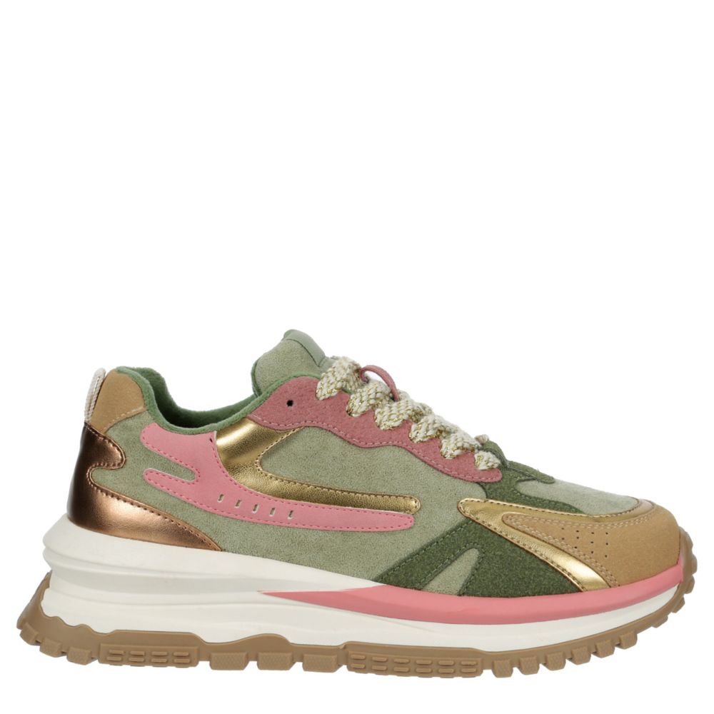 WOMENS LEO RETRO LACE UP SNEAKER
