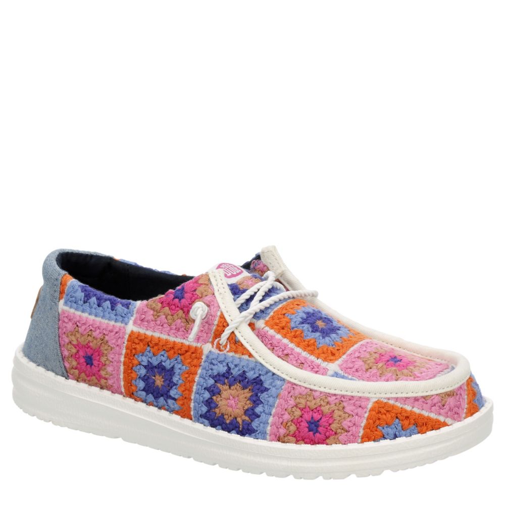 WOMENS WENDY CROCHET SLIP ON SNEAKER