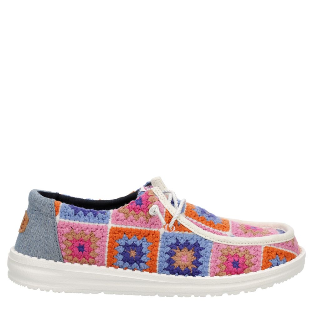 WOMENS WENDY CROCHET SLIP ON SNEAKER