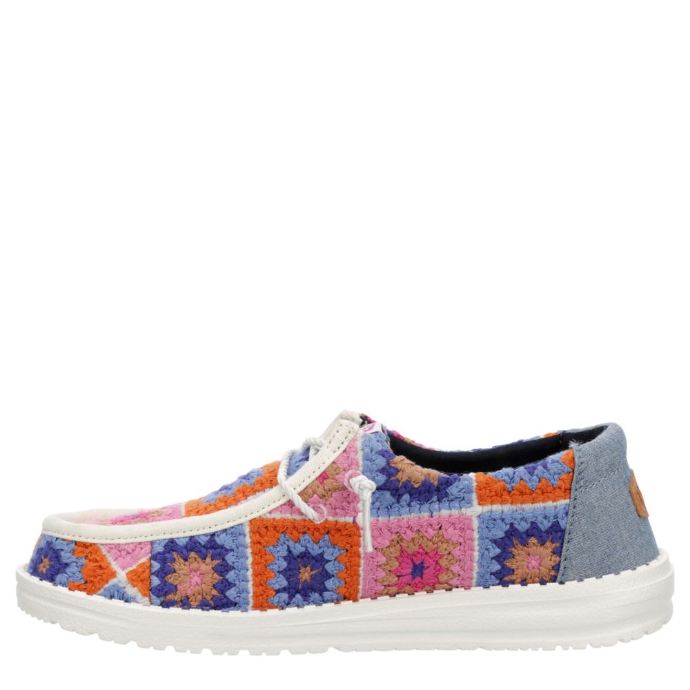 WOMENS WENDY CROCHET SLIP ON SNEAKER