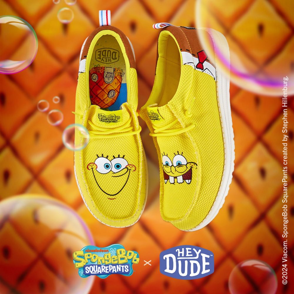 WOMENS WENDY FUNK SPONGEBOB SLIP ON SNEAKER