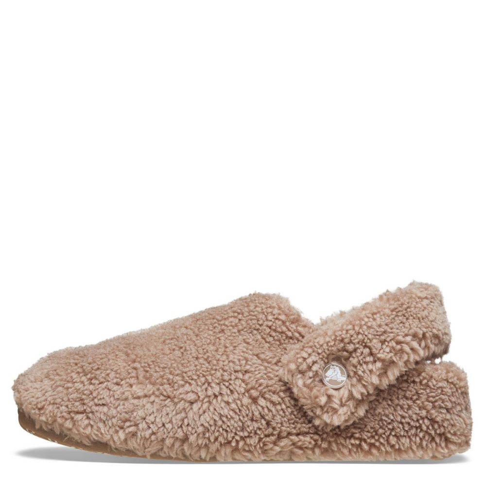 WOMENS CLASSIC COZZZY SLIPPER CLOG - TAUPE